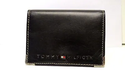 £20.99 • Buy Genuine Tommy Hilfiger  Dark Brown Card Case  Leather Wallet   RFID Blocking