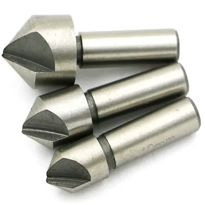 3Pcs HSS Screw Countersink Drill Bit Set For Steel Plastic Wood Bits 10/12/16mm • £4.93
