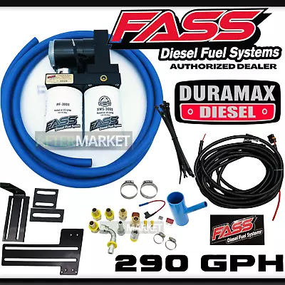 New FASS Titanium 290GPH Fuel Lift Pump System 2001-2016 GM Duramax 6.6L Diesel • $786.55