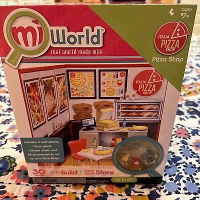 NIB 2014 Mi World Miniature Italia Pizza Shop    MiWorld By Jakks • $14.99