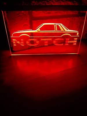 FORD MUSTANG NOTCH NEW LED NEON RED LIGHT SIGN 8x12 • $35.99