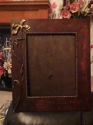 Large Edwardian Wooden Art Nouveau Picture Frame • £7.99