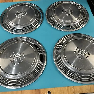 (4) Vintage 1972 1973 Cadillac Eldorado Fleetwood Hubcaps Wheel Covers Vintage • $150