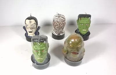 Vintage Universal Monsters Candle Heads Lot Dracula Frankenstein + More • $10