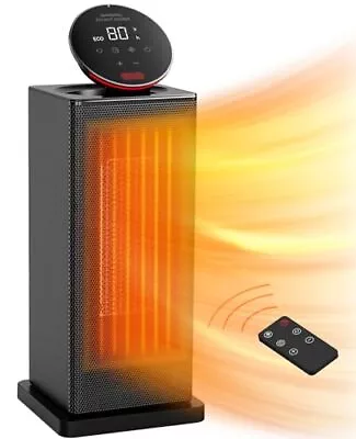 Space Heater1500W Oscillating Heater For Indoor Use With ECO ThermostatRemo... • $65.29