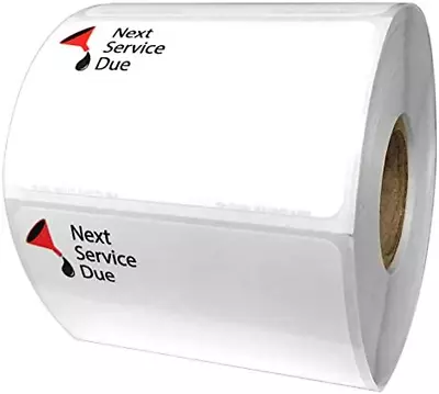 Indy Print 2 - Stock Logo Refill Roll Next Service Due 500 Labels • $81.99