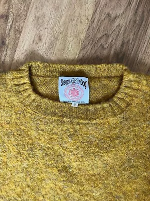 J. Press Shaggy Dog Golden Brown Shetland Sweater Small Trim Fit  Ivy • $125