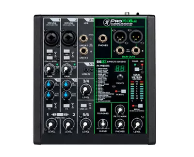 Mackie ProFX6v3 6-Channel Analog Mixer With Onyx Mic Preamps Effects And USB • $139.99