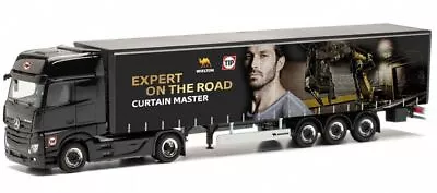 HERPA - MERCEDES-BENZ Actros G. 4x2 With WIELTON/ TIP 3-axle Trailer - 1/87 -... • $48.34