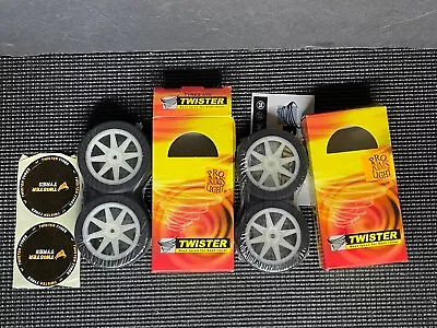 Twister Pro Light 1/10 Rc Touring Car Wheels & Foam Tires F&R Kyosho Mugen Xray • $19.99