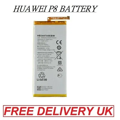 £1.99 • Buy Internal Battery For Huawei Ascend P8/ P8  HB3447A9EBW 2600mAh Replacement UK 