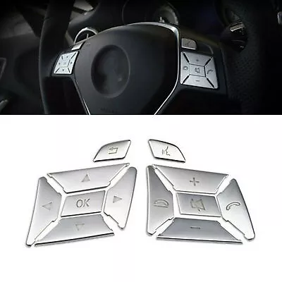 Interior Steering Wheel Button Trim Cover 12pcs For Benz E Class W212 2012-2014 • $11.64