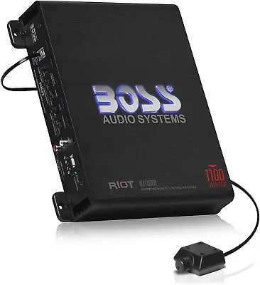 BOSS Audio Systems R1100M Riot Series Car Audio Subwoofer Amplifier • $74.99