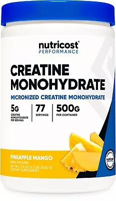 Nutricost Creatine Monohydrate Powder (500G) (Pineapple Mango) • $23.98