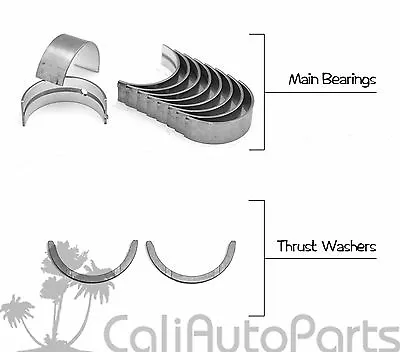 Honda Civic Del Sol 1.6l D16a6 D16z6 D16y7 D16y8 Engine Main Bearings Thrust Set • $44.95