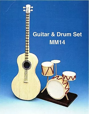 £15.99 • Buy Matchstick Model Kit Guitar And Drum Set Match Craft Model Kit
