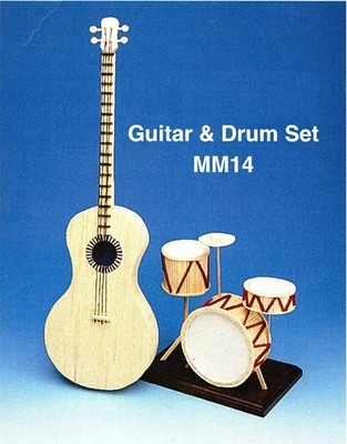 £15.99 • Buy Matchstick Model Kit Guitar And Drum Set Match Craft Model Kit