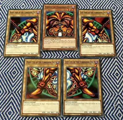 ☆ Full Exodia The Forbidden One 5 Card Set LDK2-ENY04/05/06/07/08 Common YuGiOh • £9.74