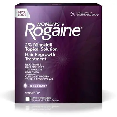 ROGAINE Topical Solution Women’s Hair Regrowth Treatment 3 Month Supply. 2028 • $40