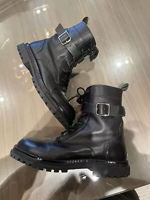 Zara Girls Leather Moto Boots Size 35 • $22