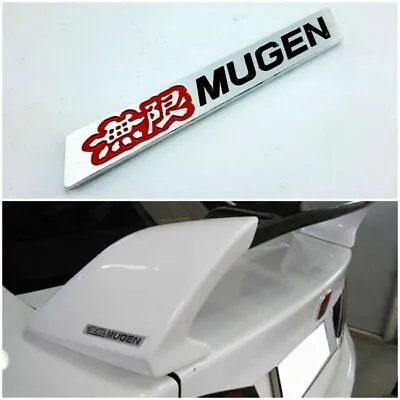 Mugen Logo Aluminium Red Black Part Car Spoiler Badge Emblem Logo For ALL Honda • $13.96