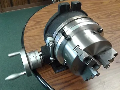 8  HORIZONTAL & VERTICAL ROTARY TABLE W. Adapter & 6  3-jaw Chuck #IN-TSL8-C6 • $389