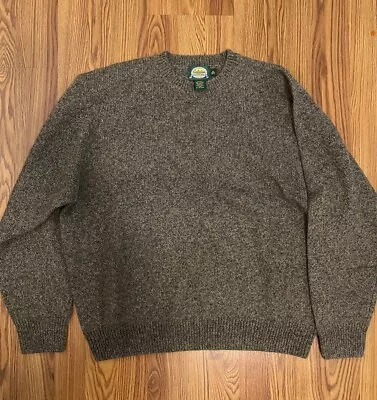 Cabelas Sweater Mens XL Reg Wool Blend Crew Neck  Gray • $15.99