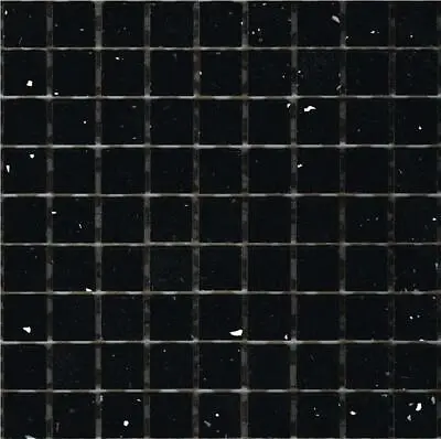 £9.99 • Buy Black Starlight Stardust Quartz Mirror Fleck Mosaics Sheet Tile Splashback