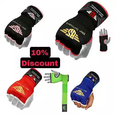 Hand Wraps Gel Inner Gloves Padded Best Boxing MMA Muay Thai Kickboxing Workout • £3.99