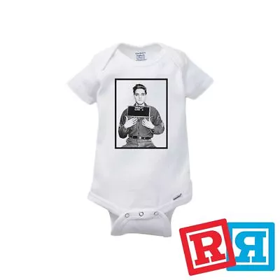 Elvis Presley Gerber Baby Onesie® Cotton Unisex White Short Sleeve Bodysuit • $12.79