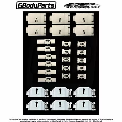 81-88 Cutlass Vinyl Top Roof Molding Trim RETAINING Mounting CLIP Set 28 Pieces  • $39.95