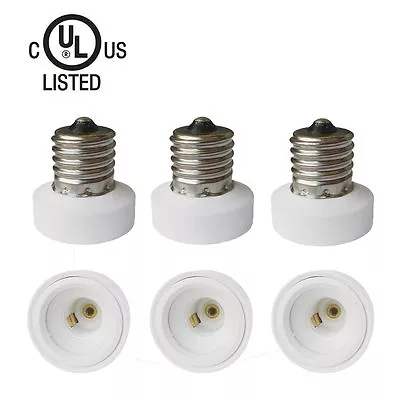 UL Intermediate E17 TO E12 Candelabra Base Lamp Socket Adapter Converter • $7.99