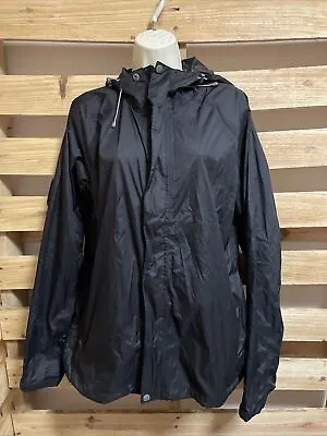 Guide Gear Rain Jacket Black Mens Size Large KG Hunting Fishing Outdoors • $35