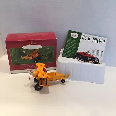 2001 Hallmark 1930 Custom Biplane Kiddie Car Classics Keepsake Ornament -New • $13.25