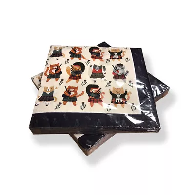 £5.99 • Buy Scottish Napkins- Cats N Kilts