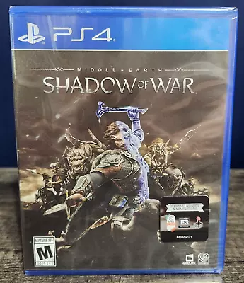 Middle-Earth: Shadow Of War - PS4 PlayStation 4 Game (Sealed) - Fast Shipping • $5.99