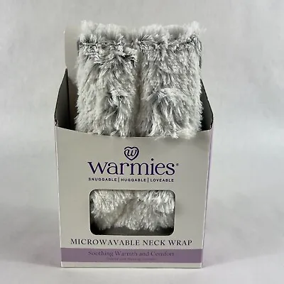 Neck Wrap Warmies Hot & Cold Microwaveable Lavender Scent Marshmallow White Gray • $26.55