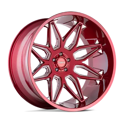 Set Of 4 Tuff T3B Wheels 22X12 5X5.0 C-RED -45MM • $1479.60