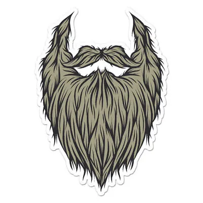 Beard Mustache Sticker • $3.96