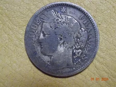 1871 France Silver 2 Francs Coin No Legend • $7.50