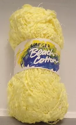 Jaeger Beach Cotton Banana Yellow Discontinued Slubby Yarn; Lot Of 7 • $35