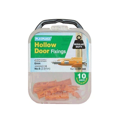 £8.32 • Buy Plasplugs    DR 308 Hollow Door Fixings (10)