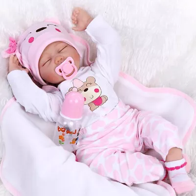 22  Reborn Baby Dolls Soft Lifelike Silicone Vinyl Handmade Newborn DOLL Gifts • £35.10