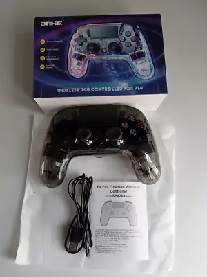 BRHE Controllers For PS4 With Hall Triggers/ 8 RGB LED Lights • £15.99