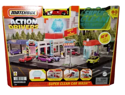 Matchbox Cars Playset Action Drivers Super Clean Car Wash With 1 Toy • $26.99