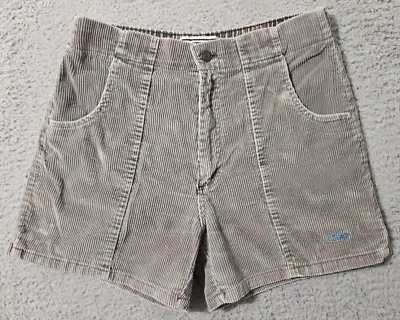 Vintage OP Ocean Pacific Corduroy Shorts Size 32 X 4  Measured To 28 BAD ELASTIC • $50