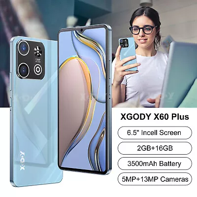 XGODY New 2024 Android Cheap Cell Phones Unlocked Smartphone Dual SIM Quad Core • $70.83