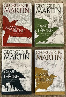 Set Of Game Of Thrones Graphic Novels - George R. R. Martin - Hardback /dj • £29.99