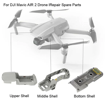 $62.35 • Buy For DJI Mavic AIR 2 Drone Upper/Middle/ Bottom Frame Shell Repair Spare Parts
