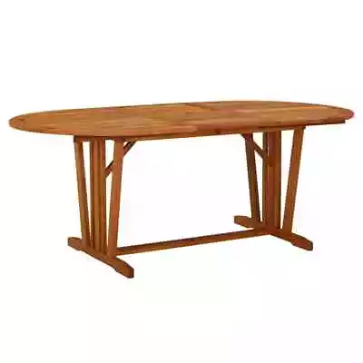 Solid Wood Eucalyptus Garden Table Outdoor Patio Dining Table Furniture VidaXL • $396.99